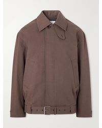Dries Van Noten - Belted Cotton-Blend Gabardine Blouson Jacket - Lyst