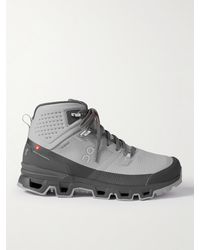 On Shoes - Cloudrock 2 Waterproof Rubber-trimmed Mesh Hiking Boots - Lyst