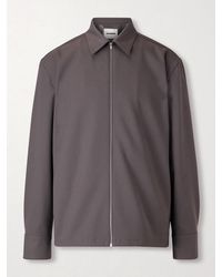 Jil Sander - Twill Zip-Up Overshirt - Lyst