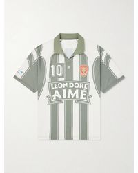 Aimé Leon Dore - Logo-Appliquéd Striped Jersey T-Shirt - Lyst