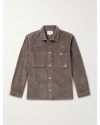 Folk - Anniversary Patch Cotton-corduroy Overshirt - Lyst