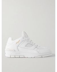 Axel Arigato - Area Lo Mesh-trimmed Leather Sneakers - Lyst