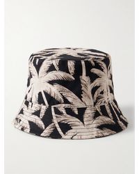 Palm Angels - Printed Cotton-canvas Bucket Hat - Lyst