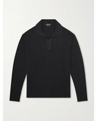 Tom Ford - Cashmere And Silk-Blend Polo Shirt - Lyst