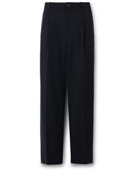 The Row - Keenan Pleated Woven Suit Trousers - Lyst