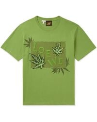 Loewe - Paula's Ibiza Logo-embroidered Cotton-jersey T-shirt - Lyst