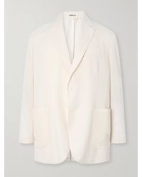 AURALEE - Oversized Cotton And Wool-blend Gabardine Blazer - Lyst