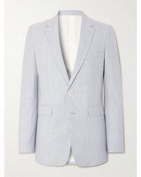 Celine - Striped Wool And Silk-Blend Blazer - Lyst
