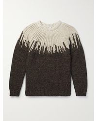 Bottega Veneta - Jacquard-knit Wool Sweater - Lyst