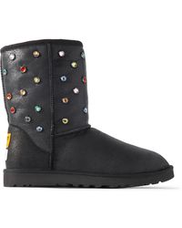 UGG - Gallery Dept. Classic Short Regenerate Shearling-lined Embellished Leather Boots - Lyst
