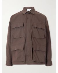 WTAPS - Logo-Print Cotton-Blend Cordura Overshirt - Lyst
