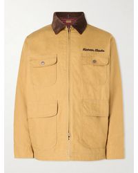 Human Made - Hunting Corduroy-Trimmed Padded Cotton-Canvas Jacket - Lyst