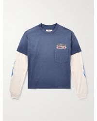 CHERRY LA - Bonneville Logo-print Layered Cotton-jersey And Waffle-knit T-shirt - Lyst