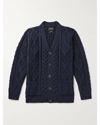 Howlin' - Blind Flowers Cable-knit Wool Cardigan - Lyst