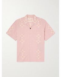 Kardo - Ayo Convertible-Collar Embroidered Cotton Shirt - Lyst
