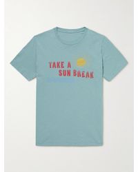Hartford - Sun Break Printed Cotton-jersey T-shirt - Lyst