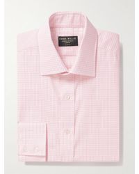 Emma Willis - Slim-fit Checked Cotton Oxford Shirt - Lyst