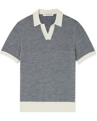 Orlebar Brown - Horton Slim-Fit Merino Wool And Cotton-Blend Polo Shirt - Lyst