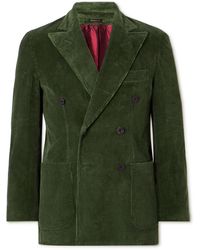 Rubinacci - Db6 Double-breasted Cotton-corduroy Suit Jacket - Lyst