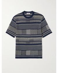 MR P. - T-Shirt aus Jacquard-Strick aus Baumwolle - Lyst