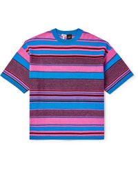 Loewe - Paula's Ibiza Striped Cotton And Linen-blend T-shirt - Lyst