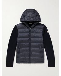 Moncler - Logo-appliquéd Wool-trimmed Quilted Shell Hooded Down Jacket - Lyst