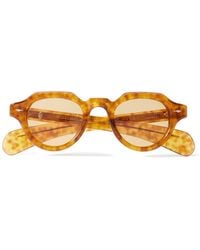 Jacques Marie Mage - Kellerman Round-frame Tortoiseshell Acetate Sunglasses - Lyst