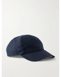 Orlebar Brown - Barney Logo-Embroidered Linen-Twill Baseball Cap - Lyst