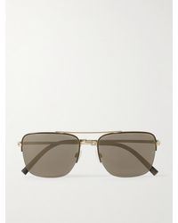 Oliver Peoples - Roger Federer Aviator-style Gold-tone Sunglasses - Lyst