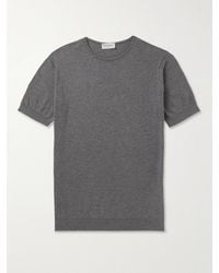 John Smedley - Belden Slim-Fit Sea Island Cotton T-Shirt - Lyst