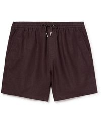 NN07 - Gregor 1454 Straight-Leg Linen Drawstring Shorts - Lyst
