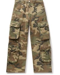 Amiri - Utility Straight-leg Camouflage-print Cotton-twill Cargo Trousers - Lyst
