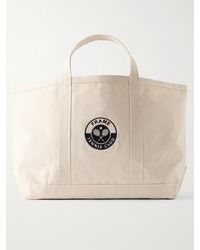 FRAME - Logo-Appliquéd Cotton-Canvas Tennis Tote Bag - Lyst