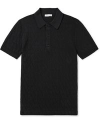 Valentino Garavani - Toile Iconograph Logo-jacquard Cotton-blend Polo Shirt - Lyst