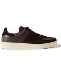 Tom Ford - Radcliffe Suede And Leather Sneakers - Lyst