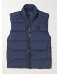 Canada Goose - Crofton Slim-fit Logo-appliquéd Quilted Enduraluxe® Down Gilet - Lyst