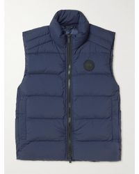 Canada Goose - Crofton Slim-fit Logo-appliquéd Quilted Enduraluxe® Down Gilet - Lyst