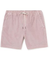 Faherty - Straight-leg Organic Cotton-blend Corduroy Drawstring Shorts - Lyst