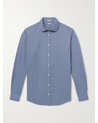 Massimo Alba - Canary Checked Cotton-Flannel Shirt - Lyst