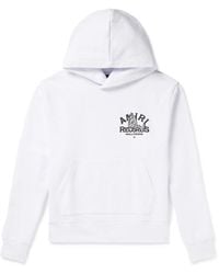 Amiri - Logo-Print Cotton-Jersey Hoodie - Lyst