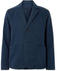 MR P. - Garment-dyed Stretch-cotton Twill Blazer - Lyst