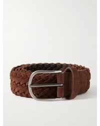 Anderson's - 3.5cm Woven Suede Belt - Lyst