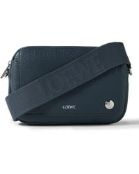 Loewe - Pebble Full-Grain Leather Messenger Bag - Lyst