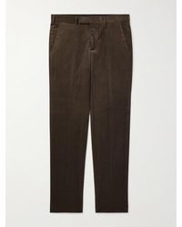 ZEGNA - Slim-Fit Cotton-Blend Corduroy Trousers - Lyst