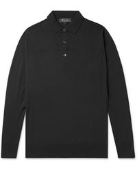 Loro Piana - Slim-fit Wish® Virgin Wool Polo Shirt - Lyst