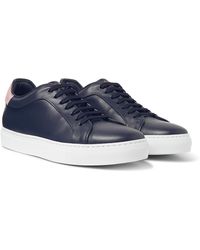 Paul Smith Basso Leather Trainers - Blue