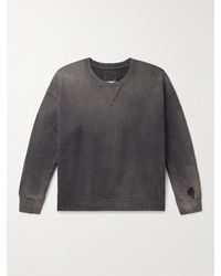 Visvim - Jumbo Distressed Garment-dyed Cotton-jersey Sweatshirt - Lyst