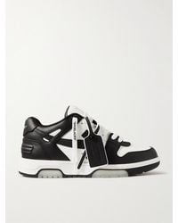 Off-White c/o Virgil Abloh - Sneakers out of office in pelle con logo - Lyst