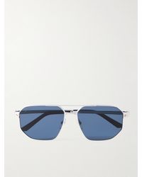 Cartier - Santos De Cartier Aviator-Style And-Tone Sunglasses - Lyst
