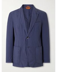 Barena - Borgo Tendon Crinkled Cotton-Poplin Blazer - Lyst